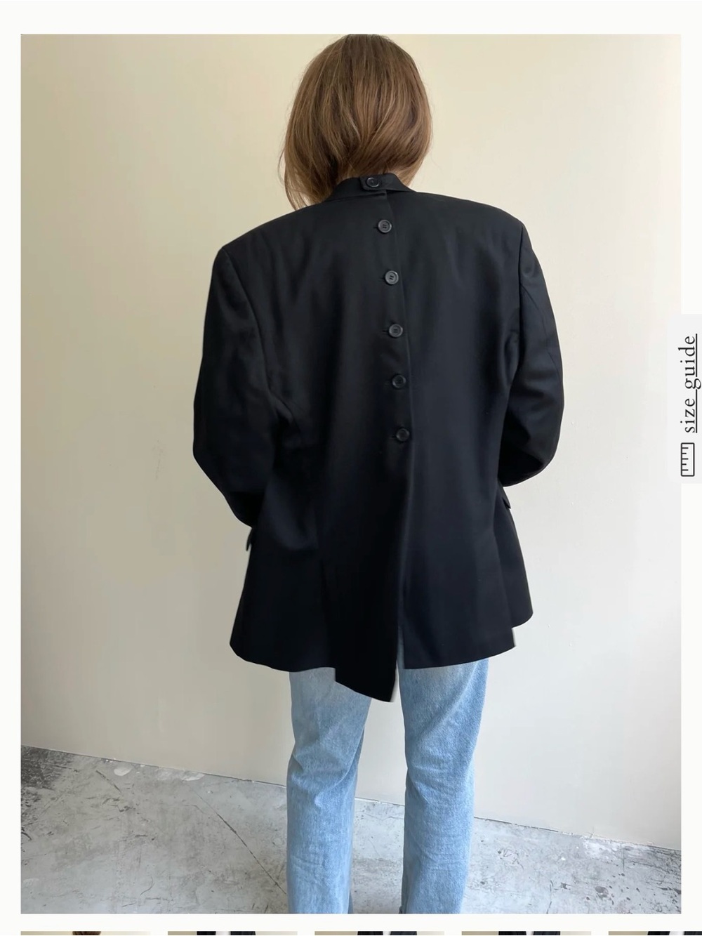Havre Studio Oversized Blazer with Back Button Detail - Picture 13 of 13